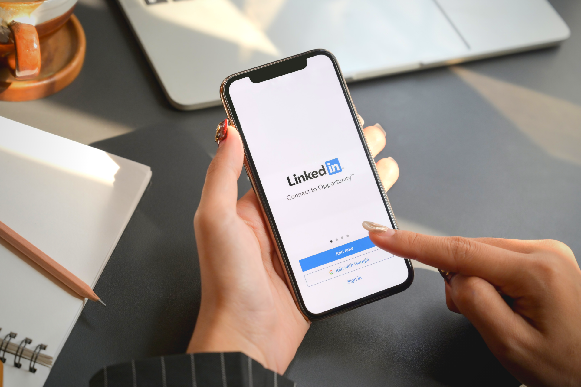 Celular LinkedIn social selling